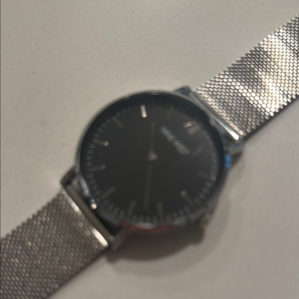 Nine West Silver Mesh Strap Watch